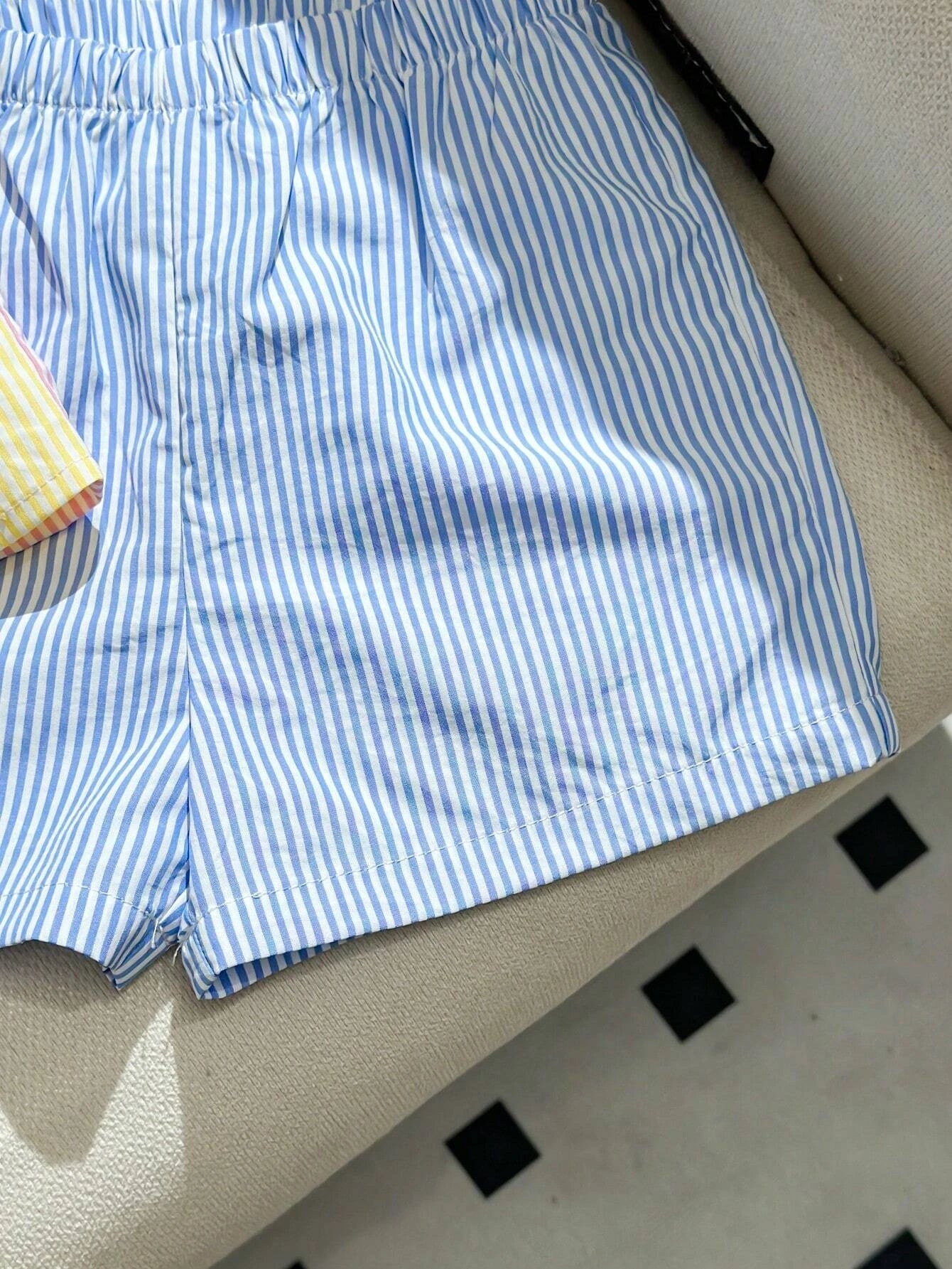 Adorable Baby Easter Outfit: Color Block Polo & Shorts Set