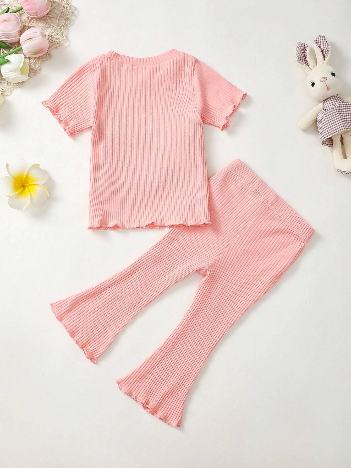 Adorable Baby Easter Outfit: Cute Rabbit Embroidery Set