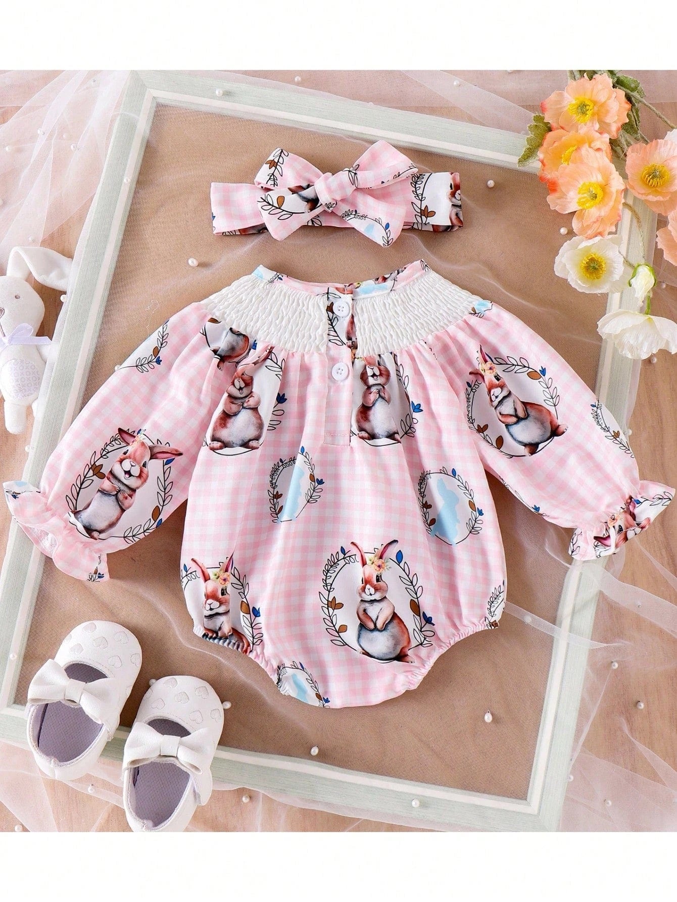 Adorable Baby Easter Outfit: Cute Rabbit Romper