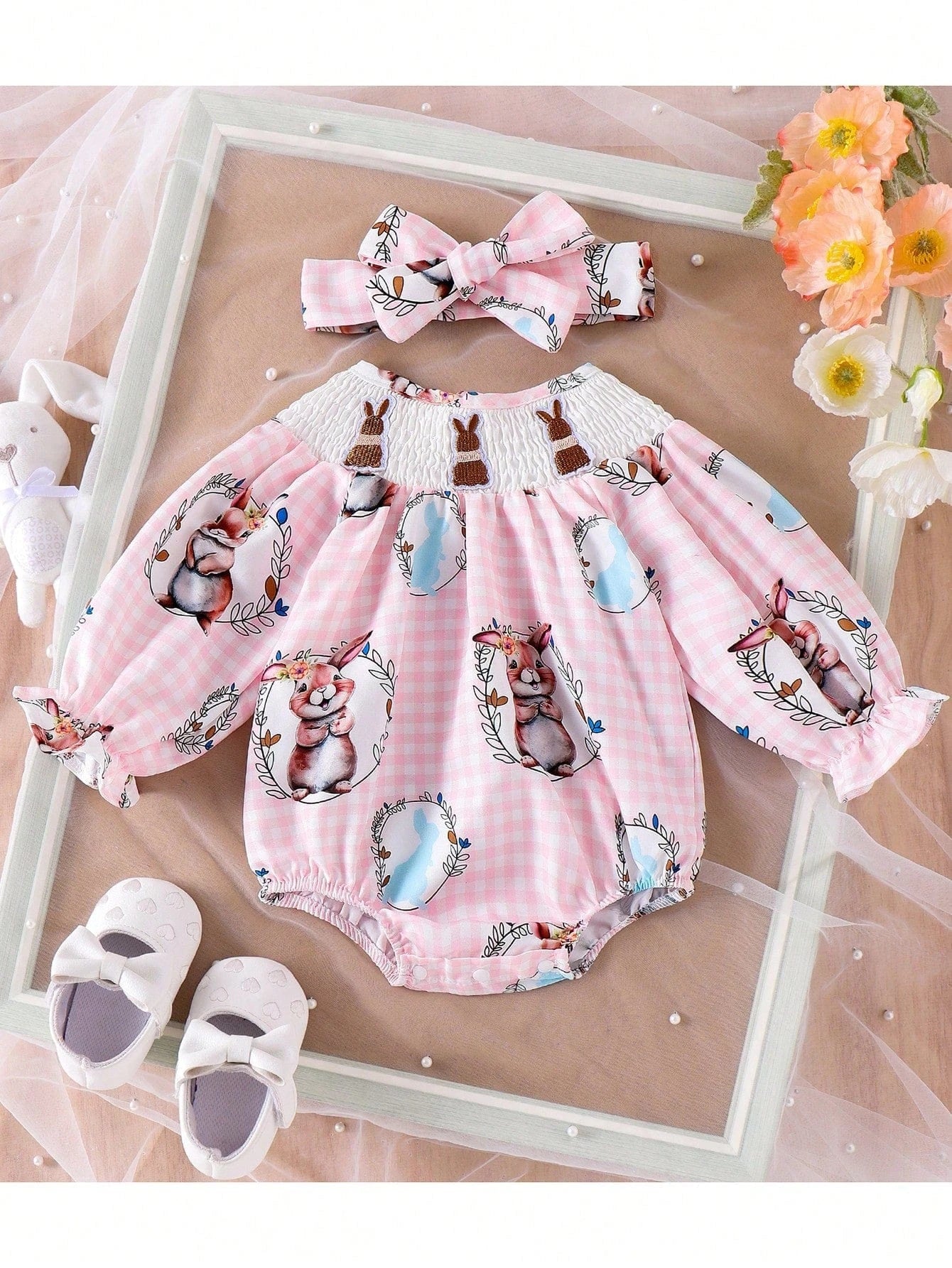 Adorable Baby Easter Outfit: Cute Rabbit Romper