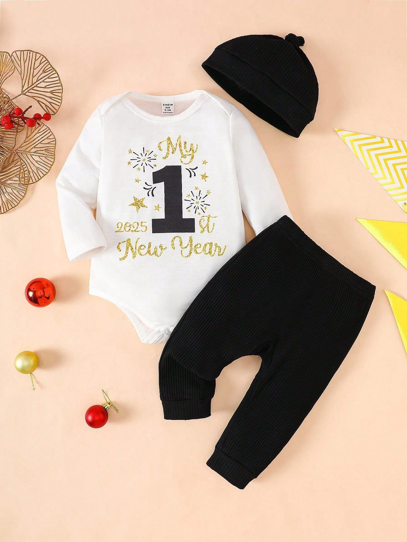 Adorable St. Patrick's Day Outfit for Babies: Dinosaur Romper, Pants & Hat Set