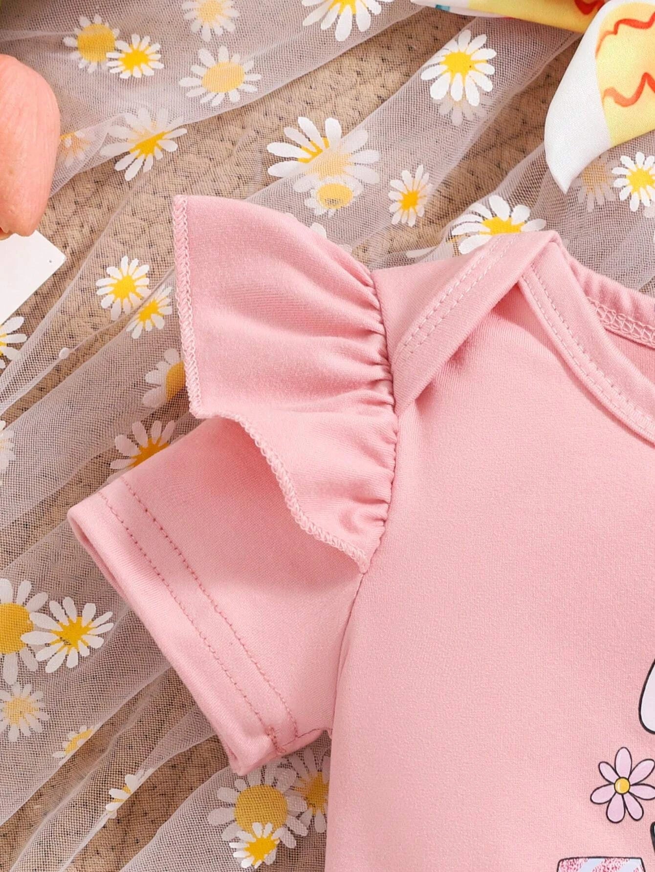 Charming Baby Easter Outfit: Bunny & Egg Romper