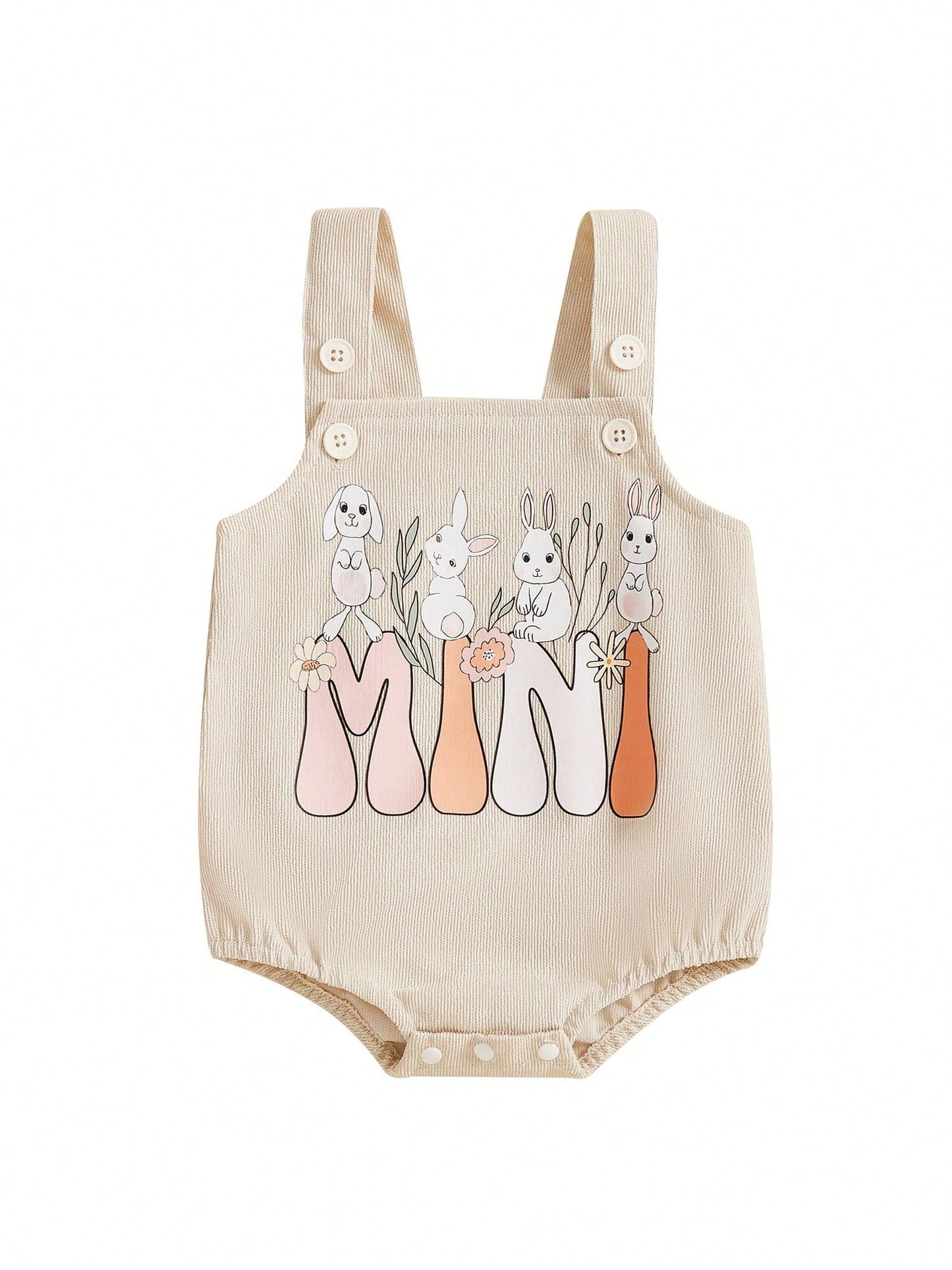 Adorable Baby Easter Outfit: Bunny Bow Romper