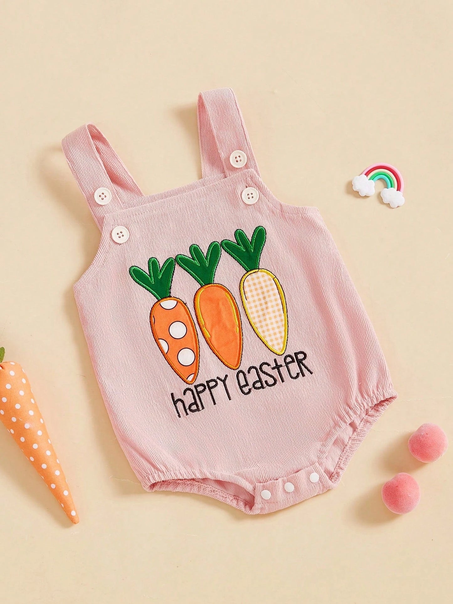Adorable Baby Easter Outfit: Bunny Bow Romper