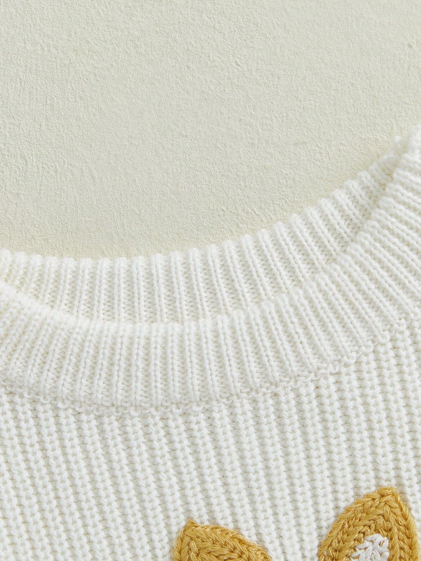 Charming Baby Easter Outfit: Bunny Embroidered Pullover Sweater