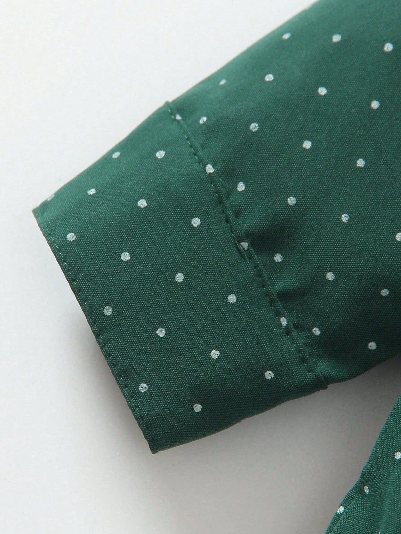 St. Patrick's Day Outfit: Baby Boy Polka Dot Bow Tie Shirt & Suspender Pants Set