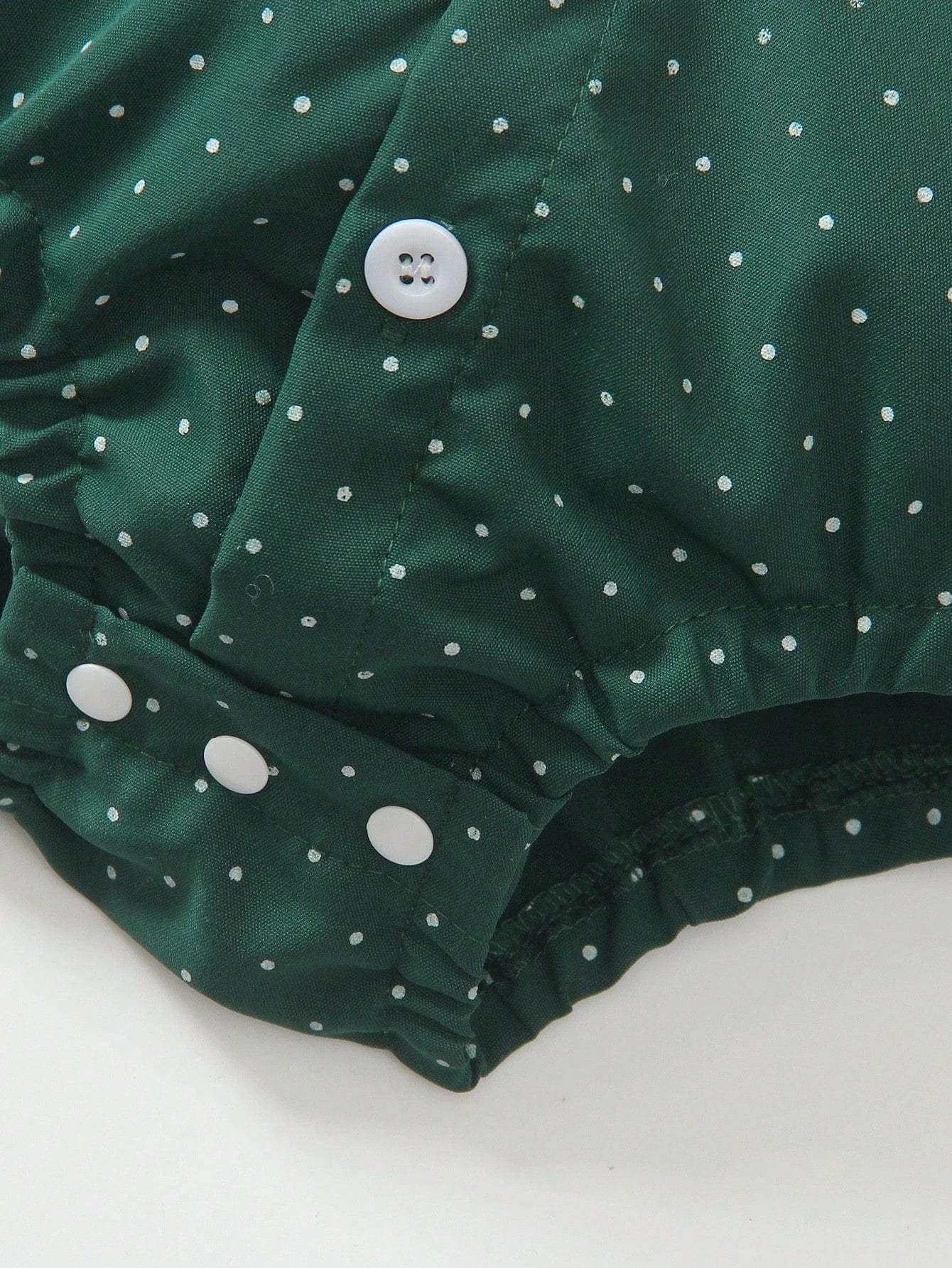 St. Patrick's Day Outfit: Baby Boy Polka Dot Bow Tie Shirt & Suspender Pants Set