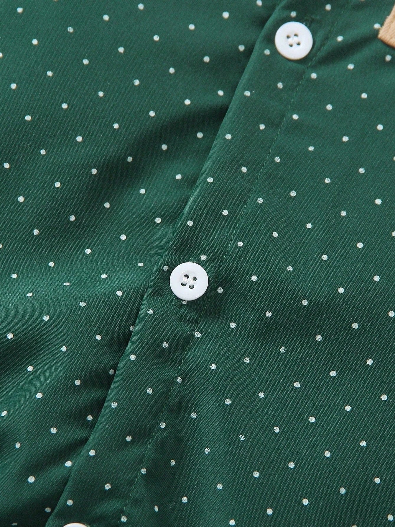 St. Patrick's Day Outfit: Baby Boy Polka Dot Bow Tie Shirt & Suspender Pants Set