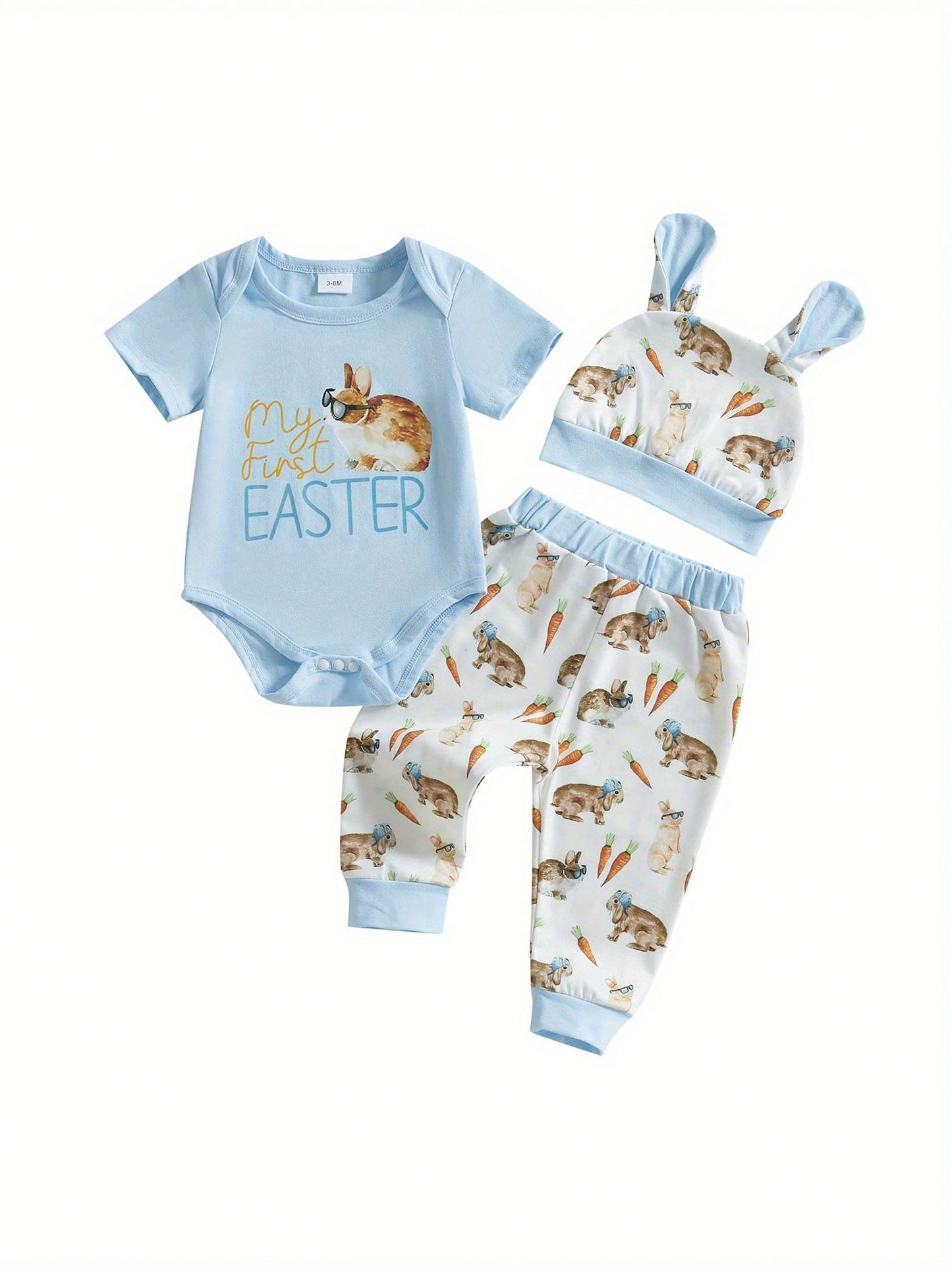 Charming Baby Easter Outfit: Bunny Romper Set