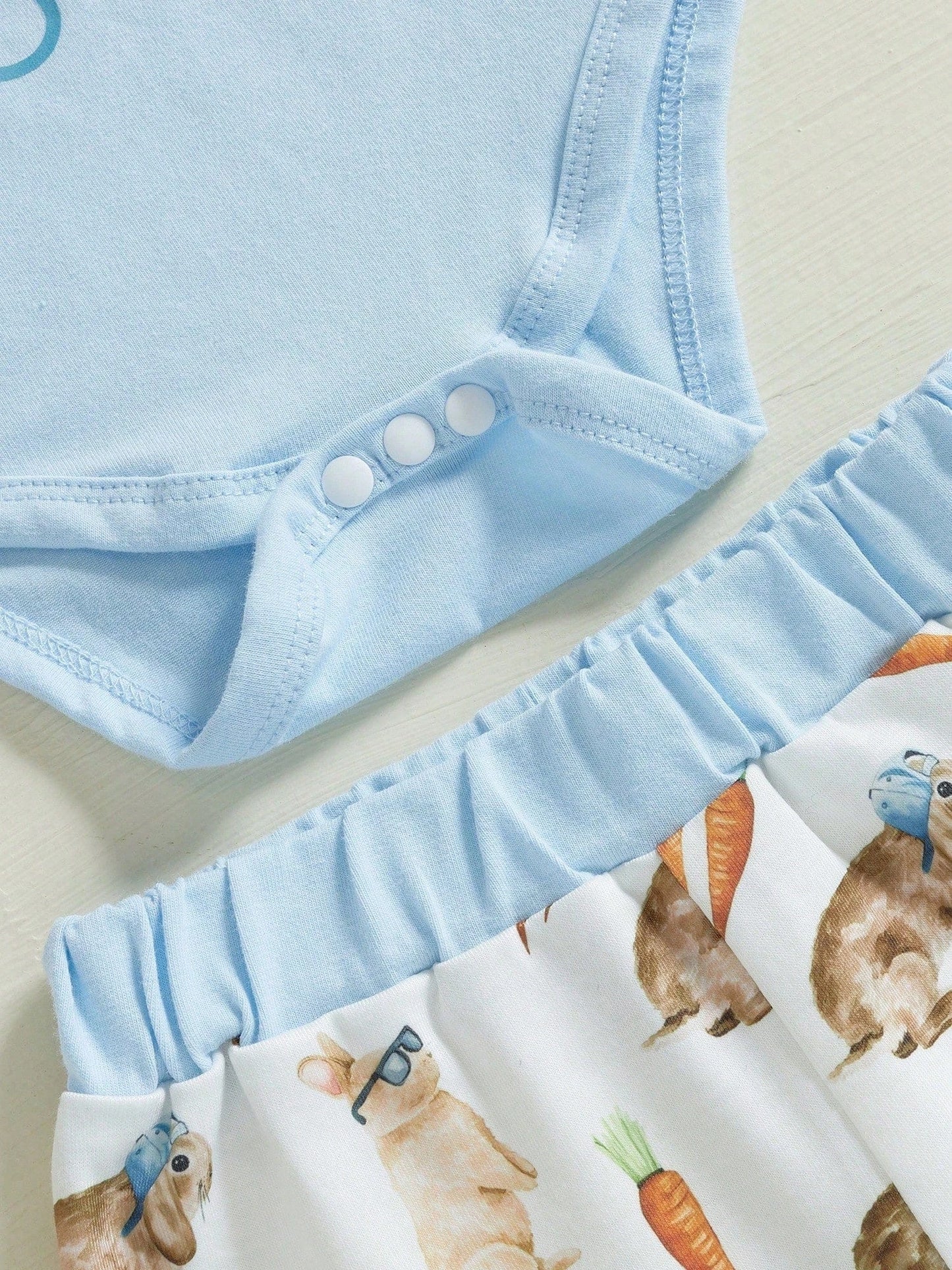 Charming Baby Easter Outfit: Bunny Romper Set