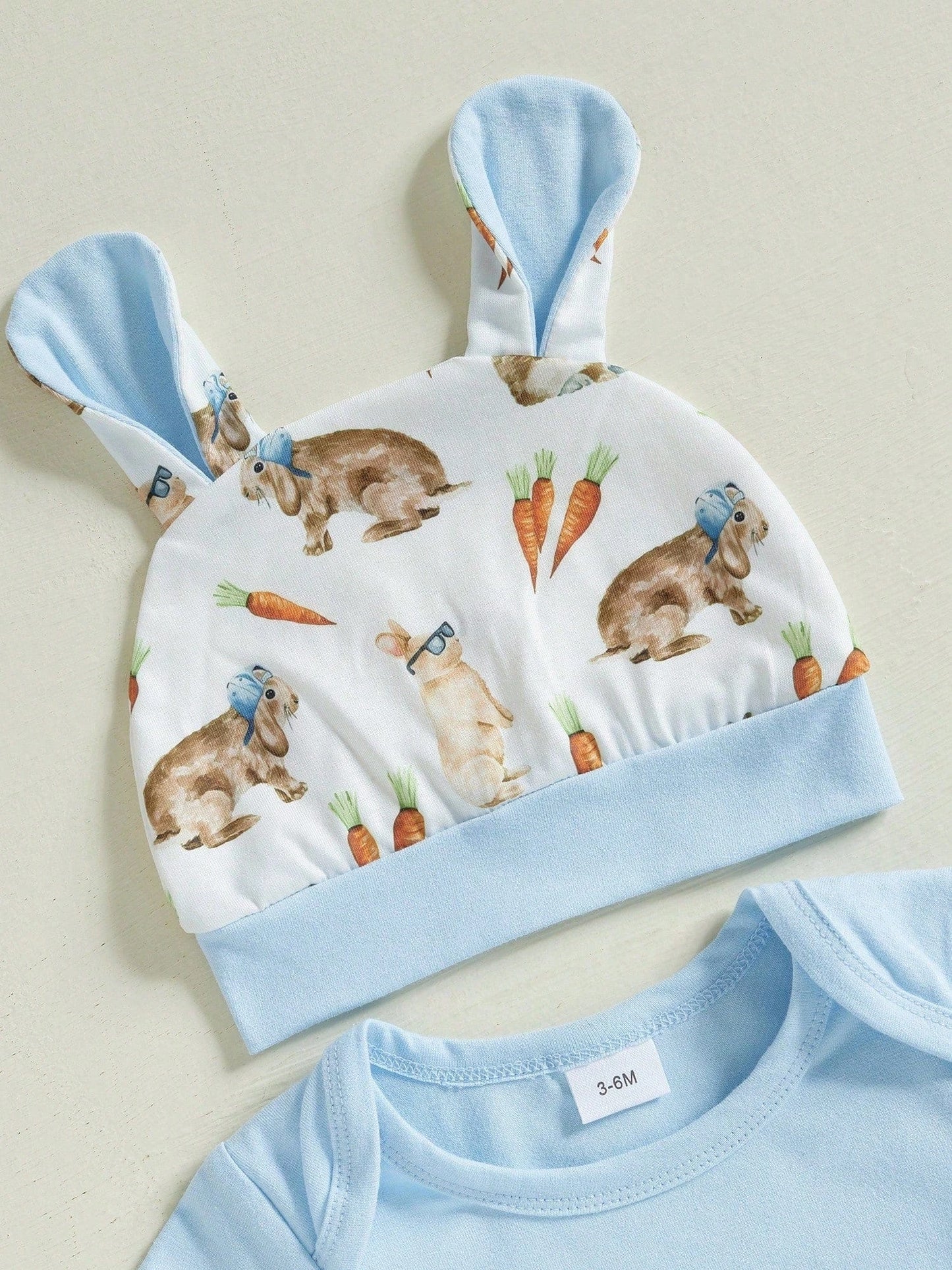 Charming Baby Easter Outfit: Bunny Romper Set
