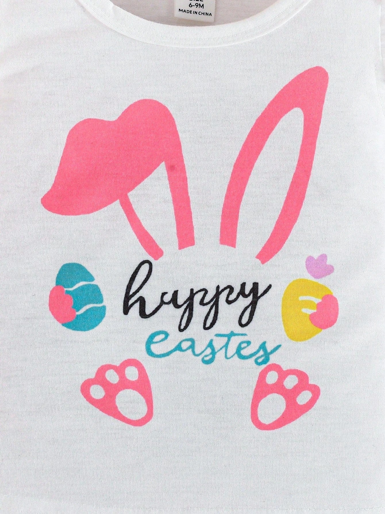 Adorable Baby Easter Outfit: Cute Rabbit Print Set