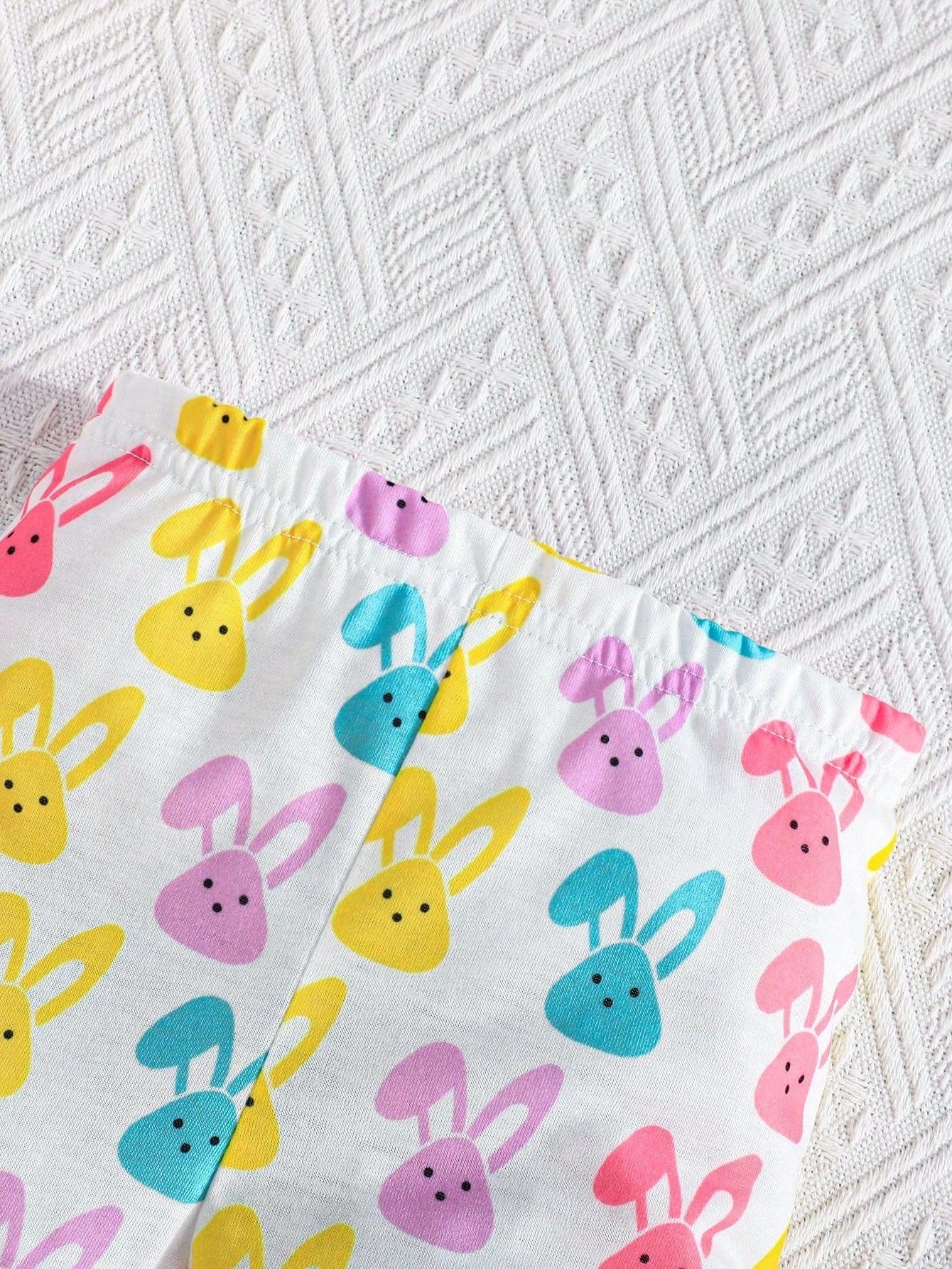 Adorable Baby Easter Outfit: Cute Rabbit Print Set