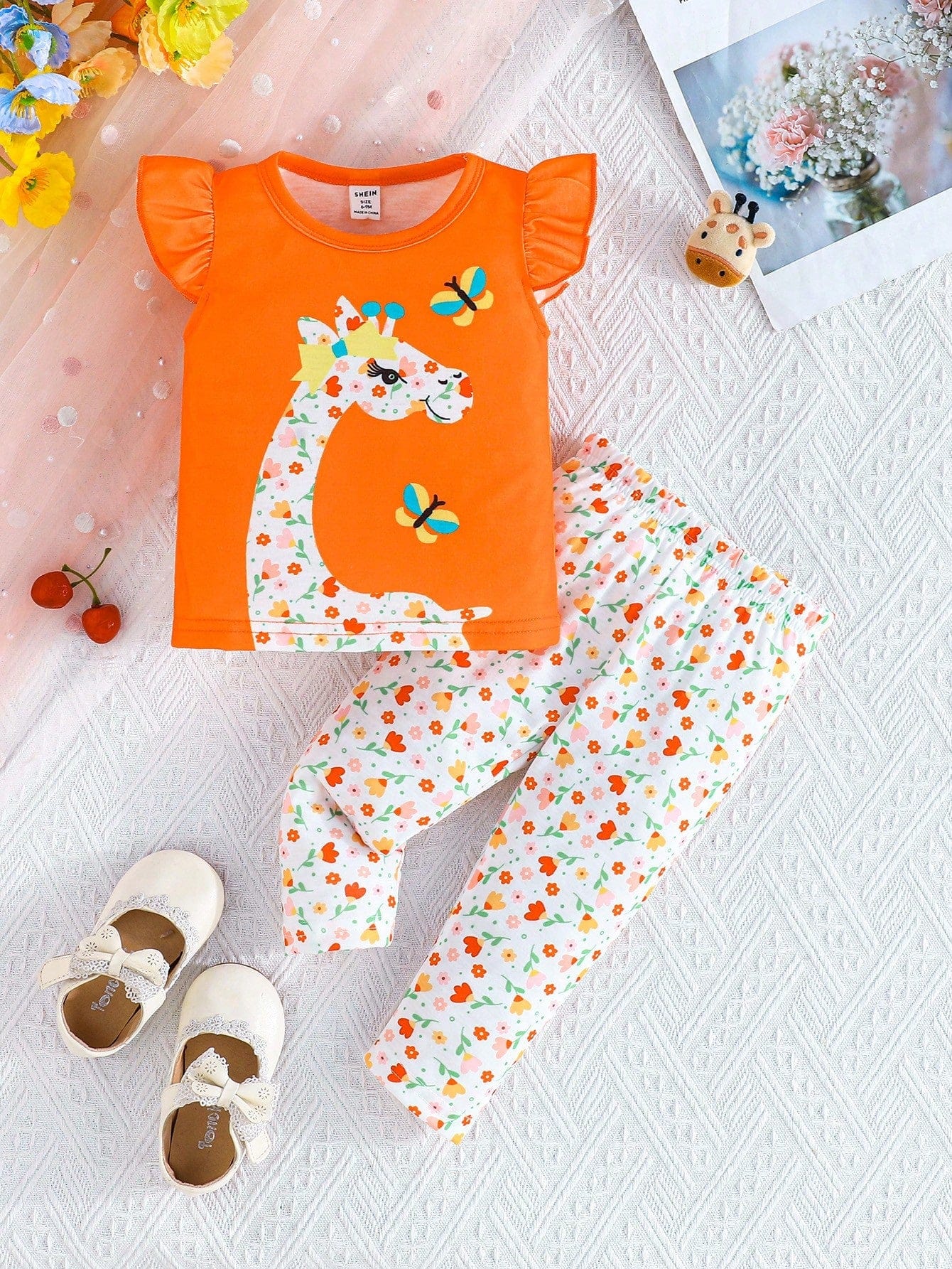 Adorable Baby Easter Outfit: Cute Rabbit Print Set