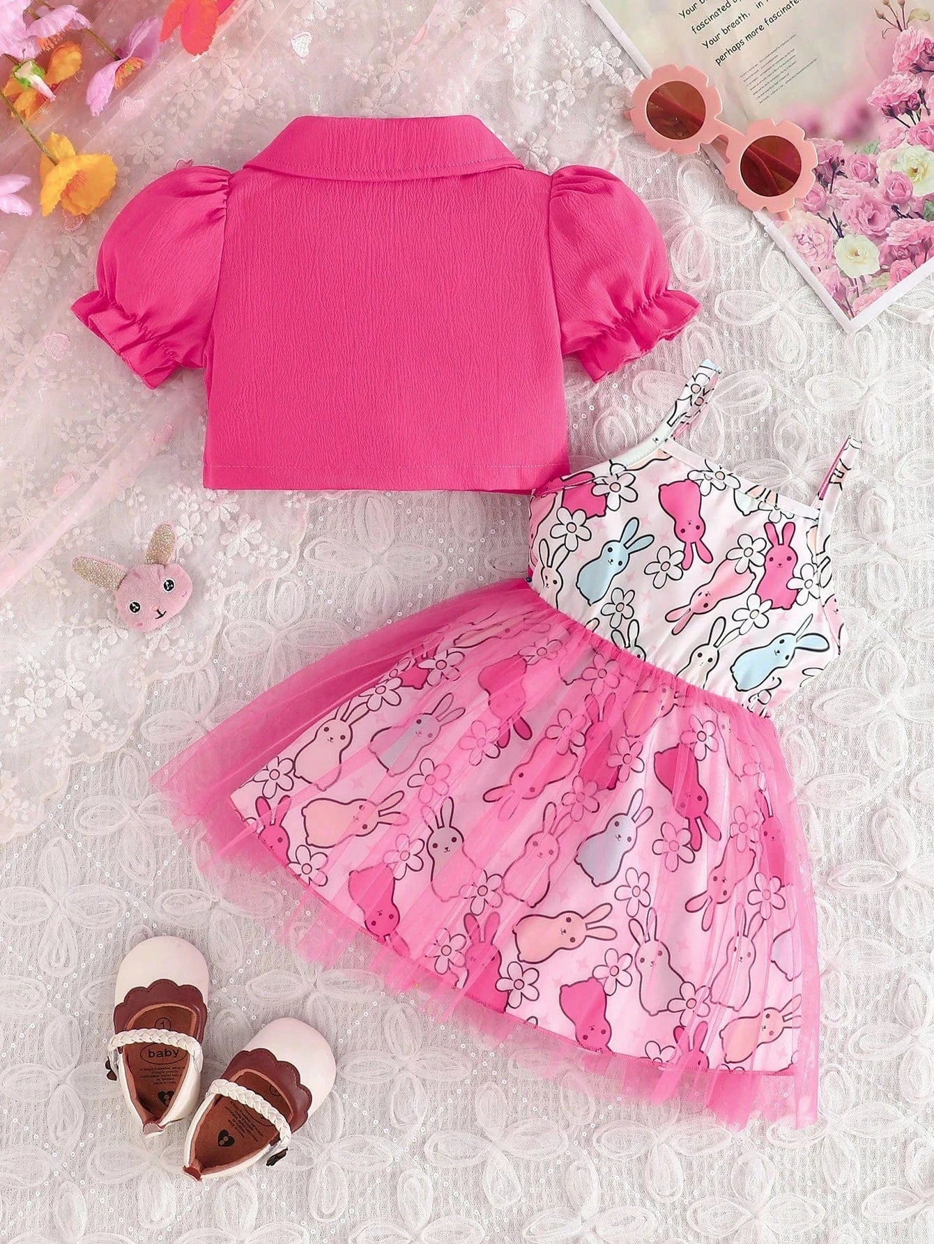 Adorable Baby Easter Outfit: Cardigan & Dress Set
