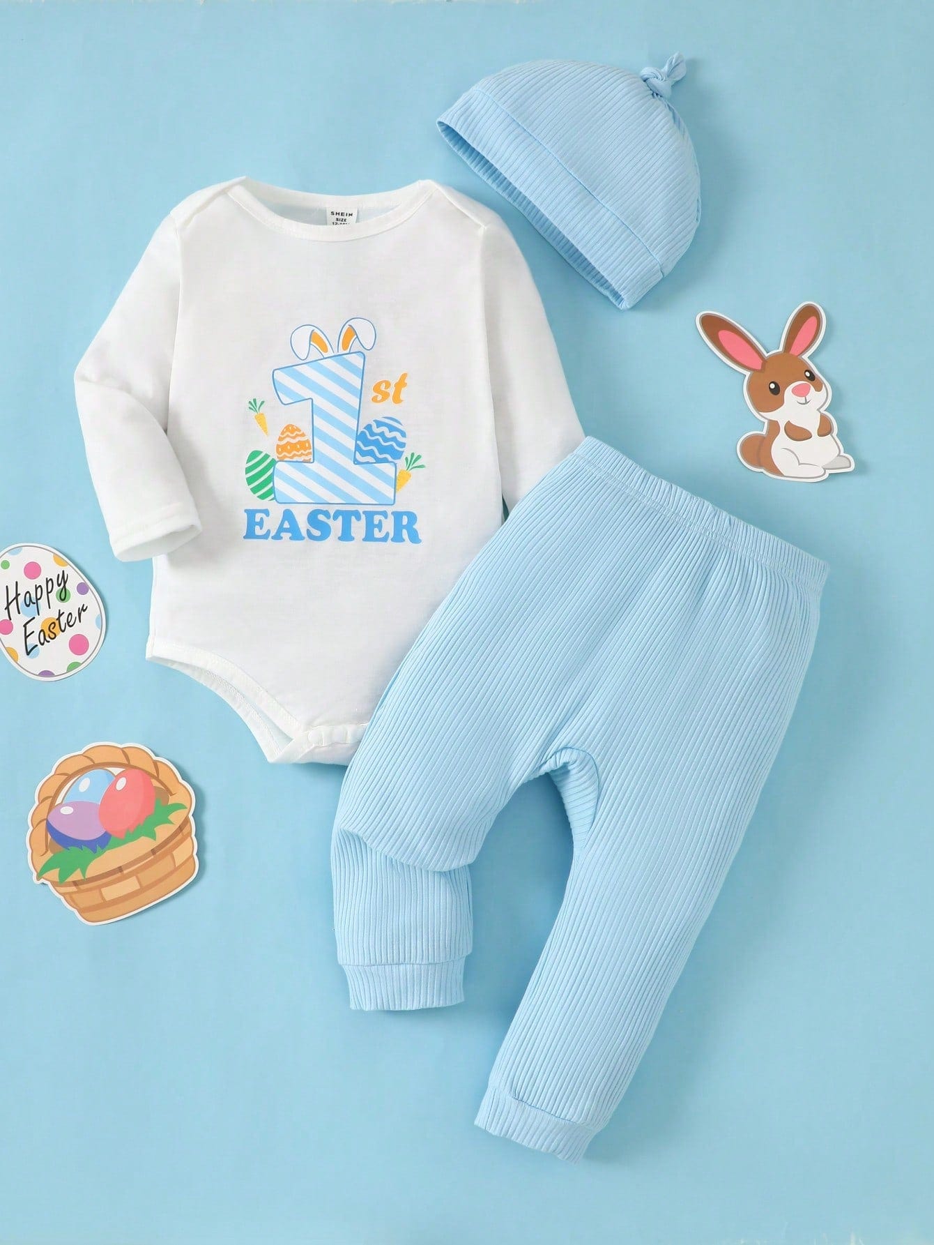 Adorable St. Patrick's Day Outfit for Babies: Dinosaur Romper, Pants & Hat Set