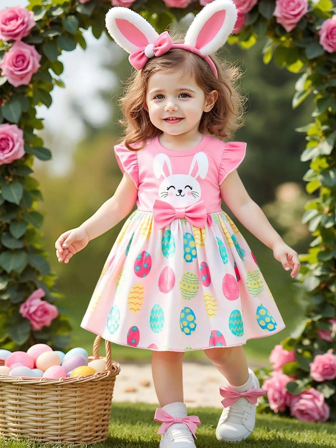 Adorable Baby Easter Outfit: Bunny & Egg Dress