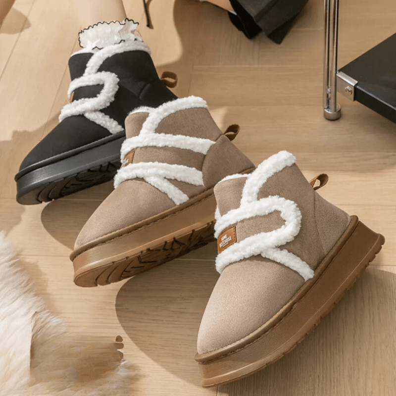 Snow Boots Women Plush Thick Soles