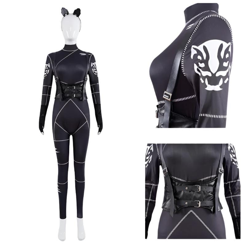 Wednesday Addams Costume Black Wednesday Addams Jumpsuit