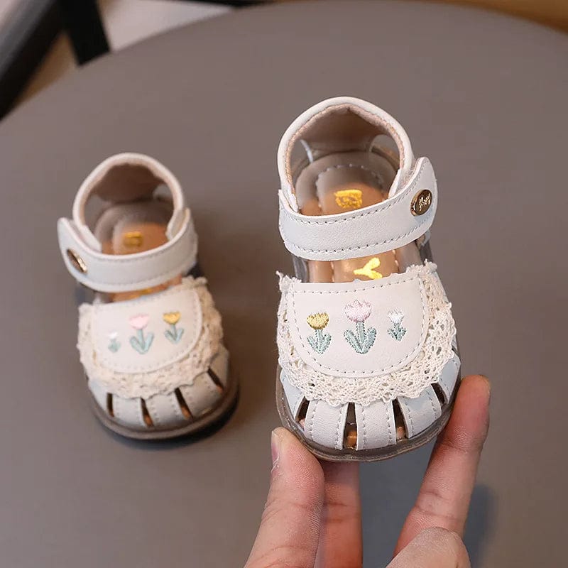 Floral Lace Toddler Sandals