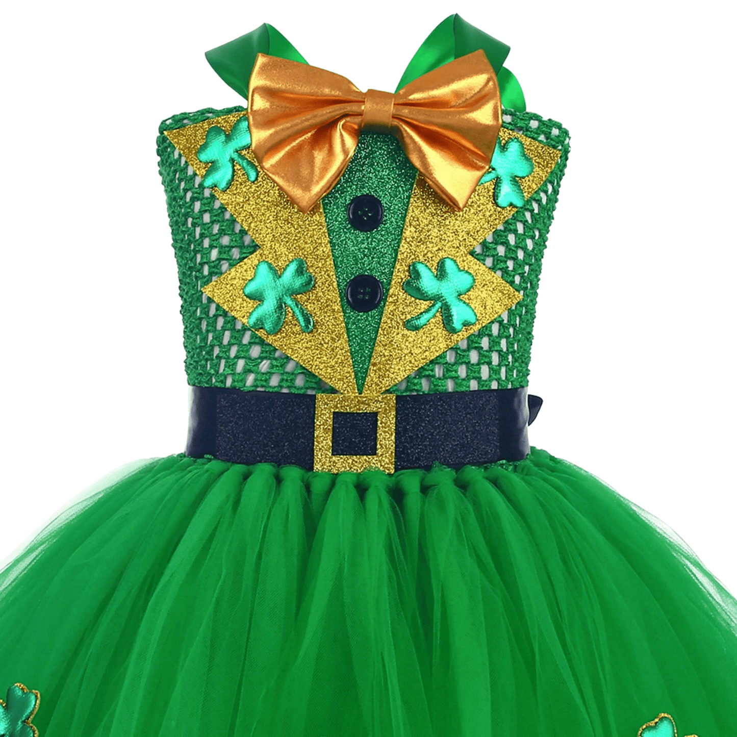 Leprechaun Costume - Girls' Tutu Dress with Headband