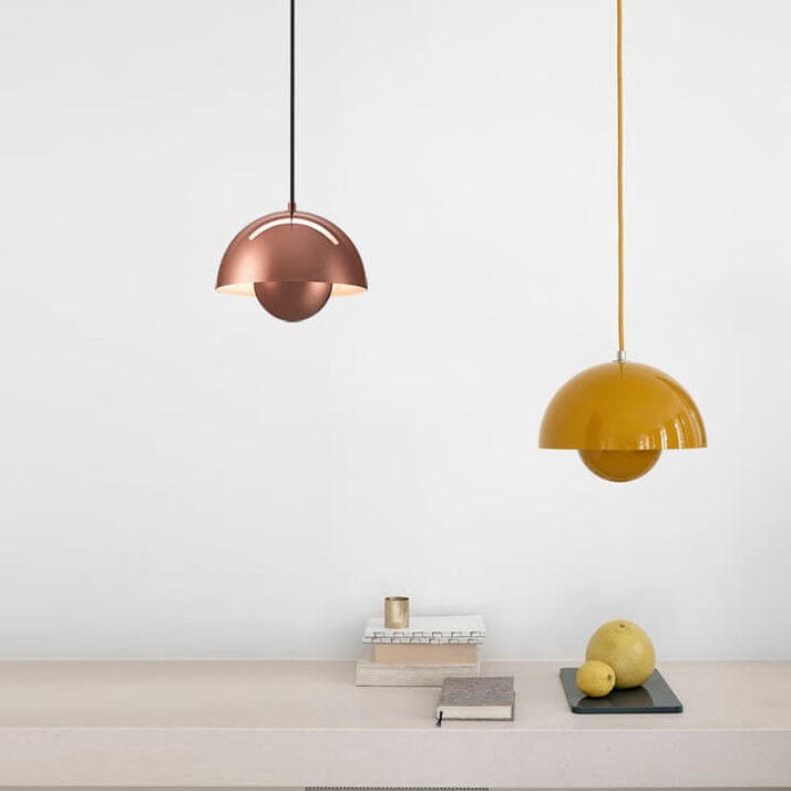 Nordic Macaron 1-Light Pendant Light - Elegant Semicircle Design