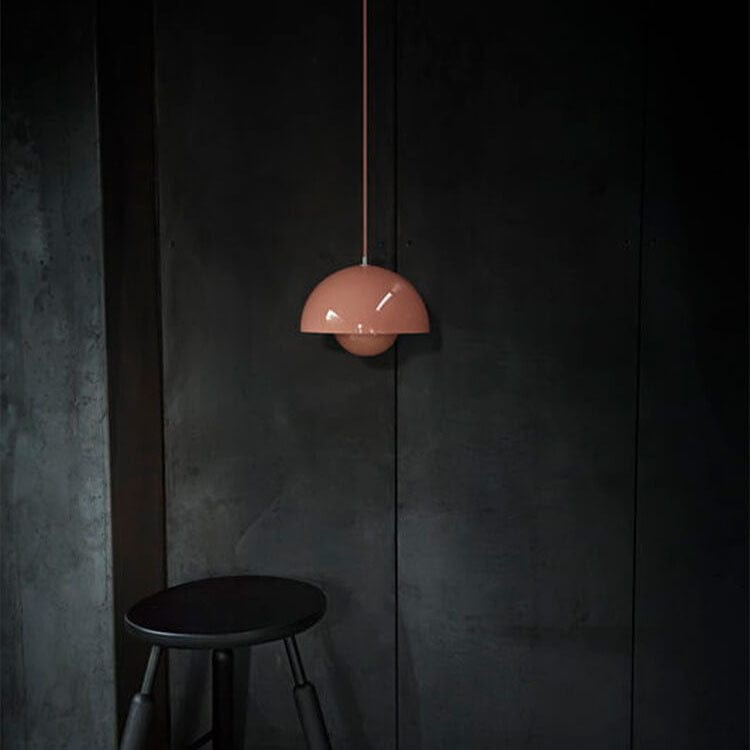 Nordic Macaron 1-Light Pendant Light - Elegant Semicircle Design