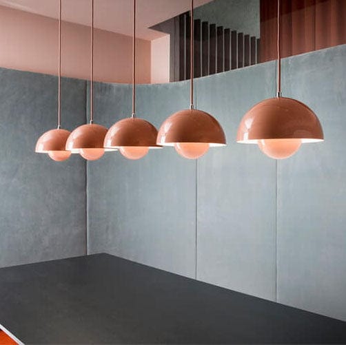 Nordic Macaron 1-Light Pendant Light - Elegant Semicircle Design