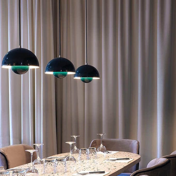 Nordic Macaron 1-Light Pendant Light - Elegant Semicircle Design