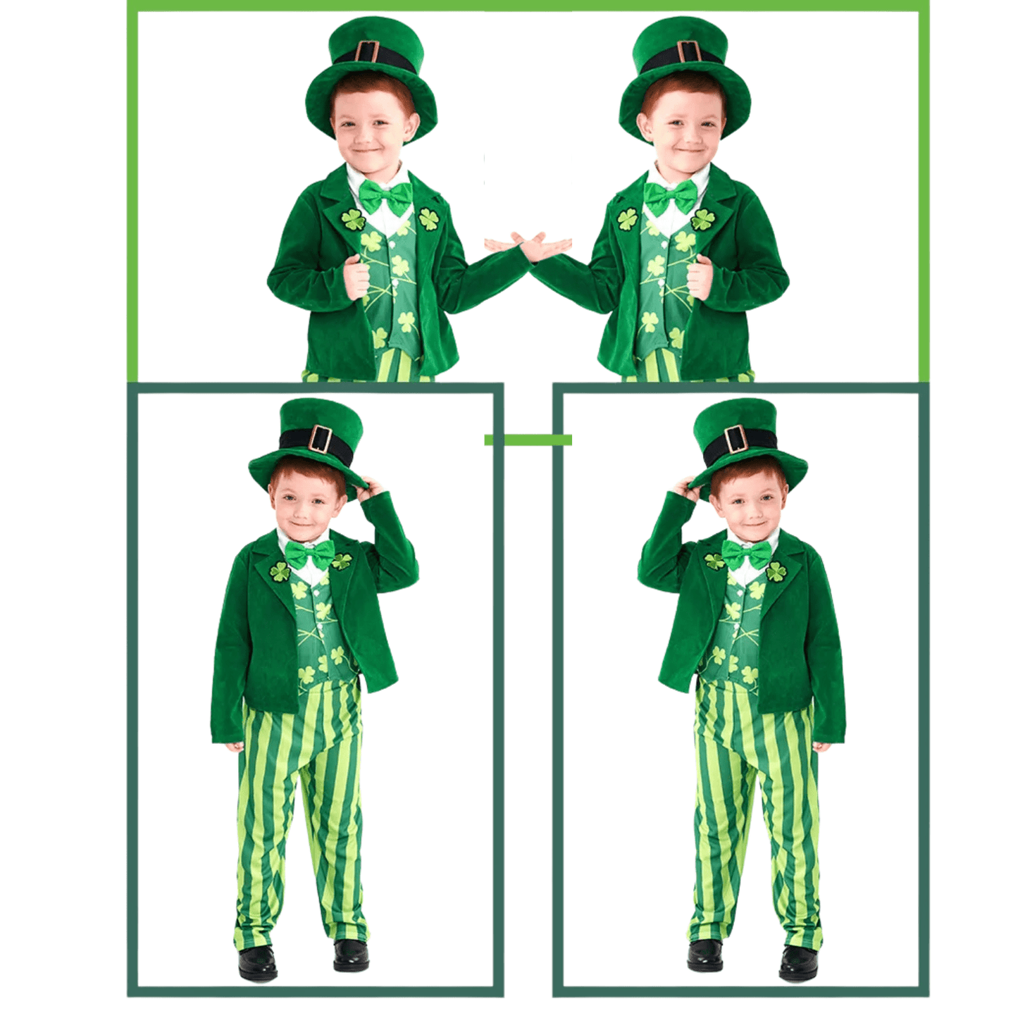 Kids Leprechaun Costume - St. Patrick's Day Outfit with Hat & Jacket