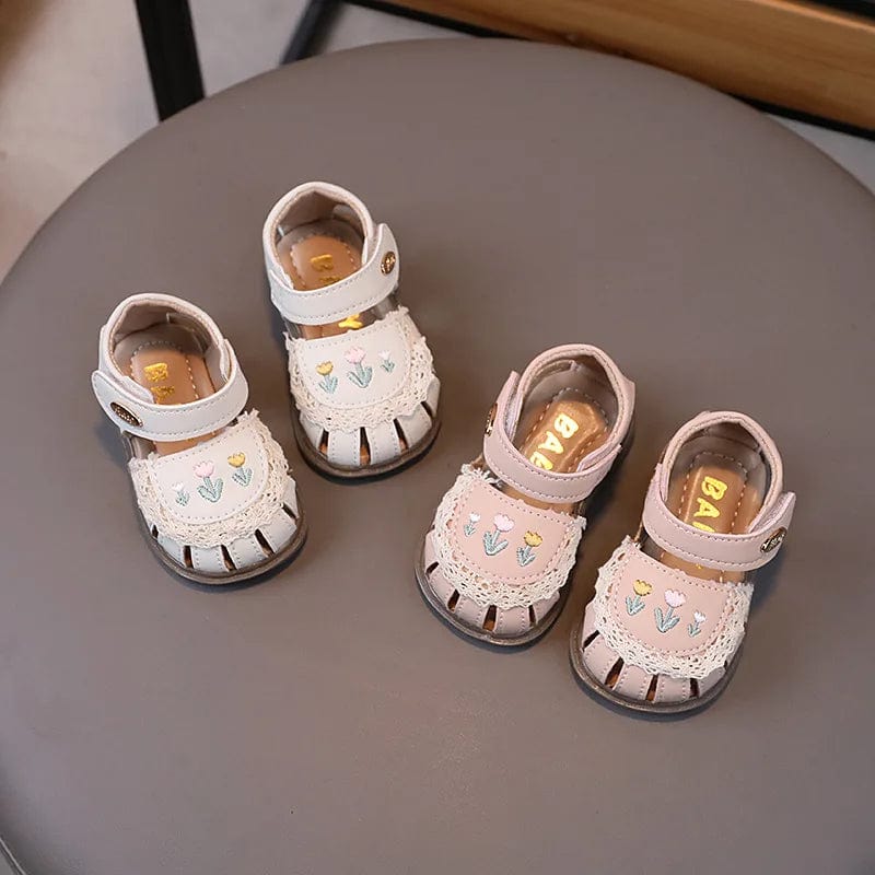 Floral Lace Toddler Sandals