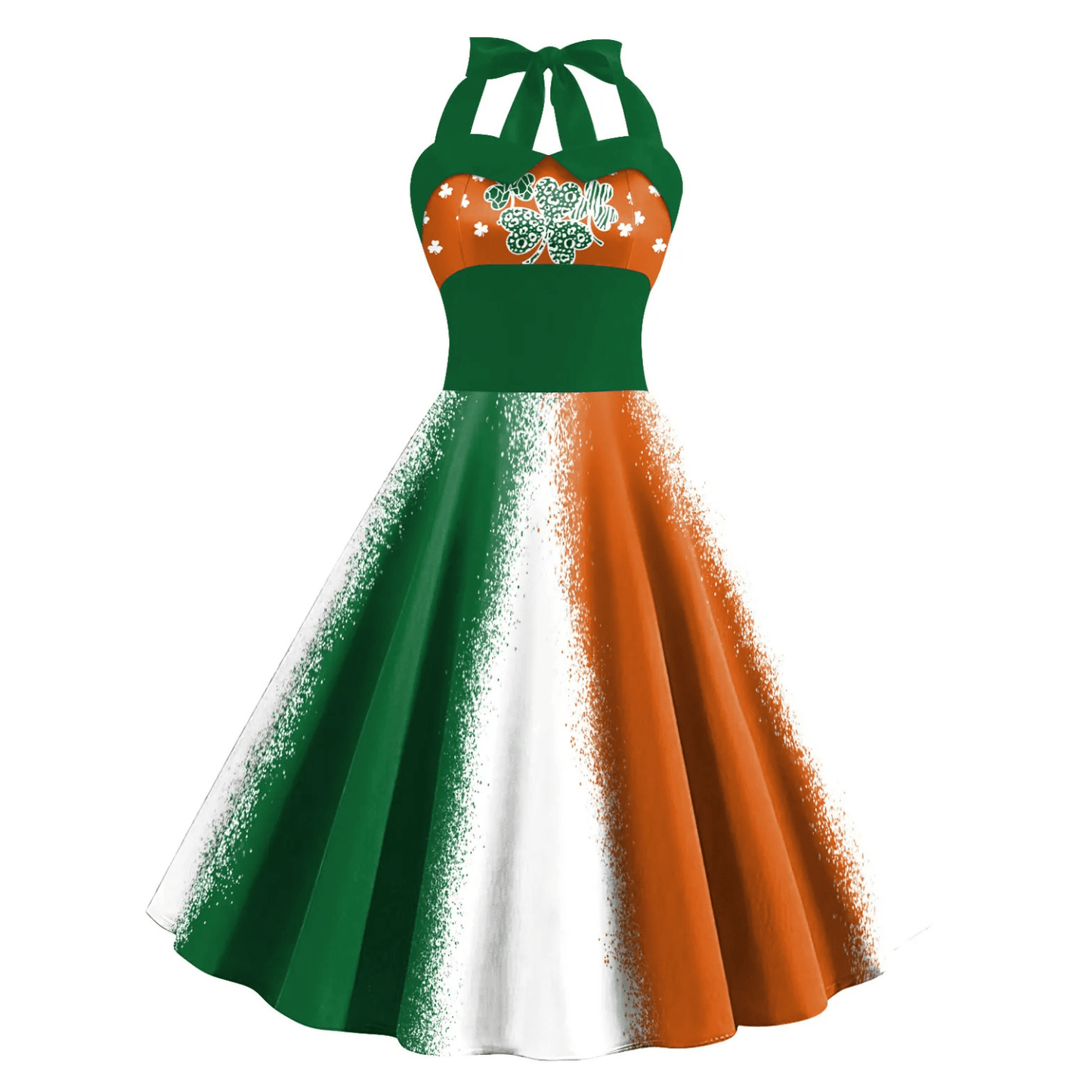 Leprechaun Costume - Women's Halterneck St. Patrick's Day Dress