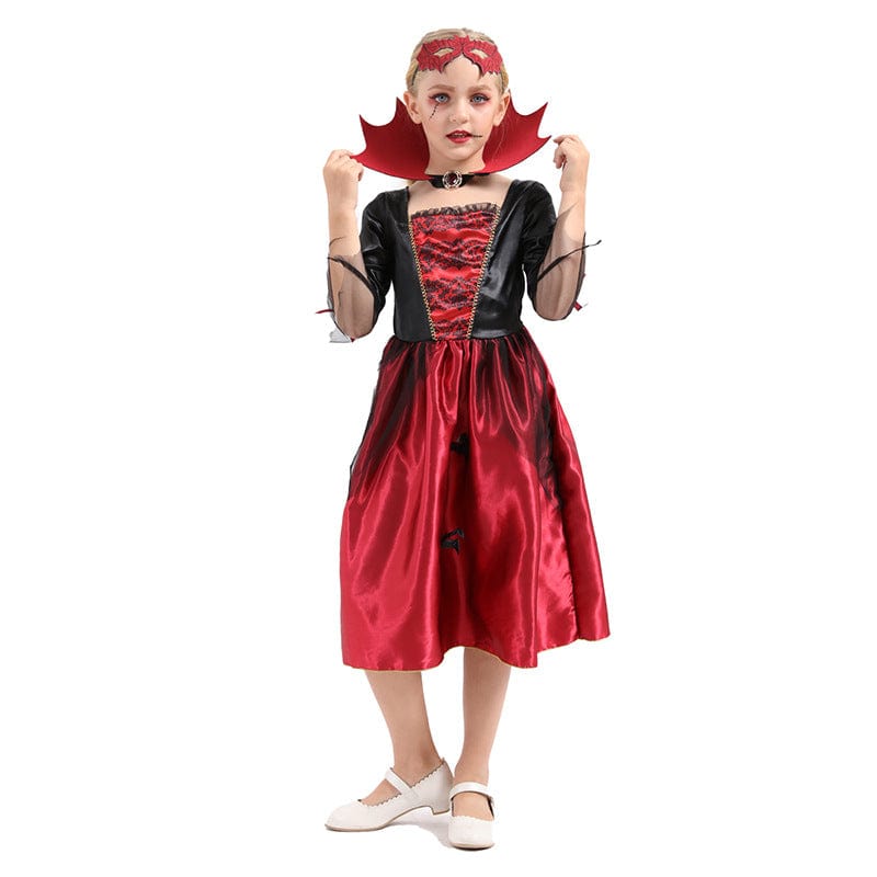 Vampire Costume Kids Halloween Queen
