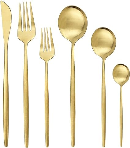 Elegant 36-Piece Minimalist Cutlery Set