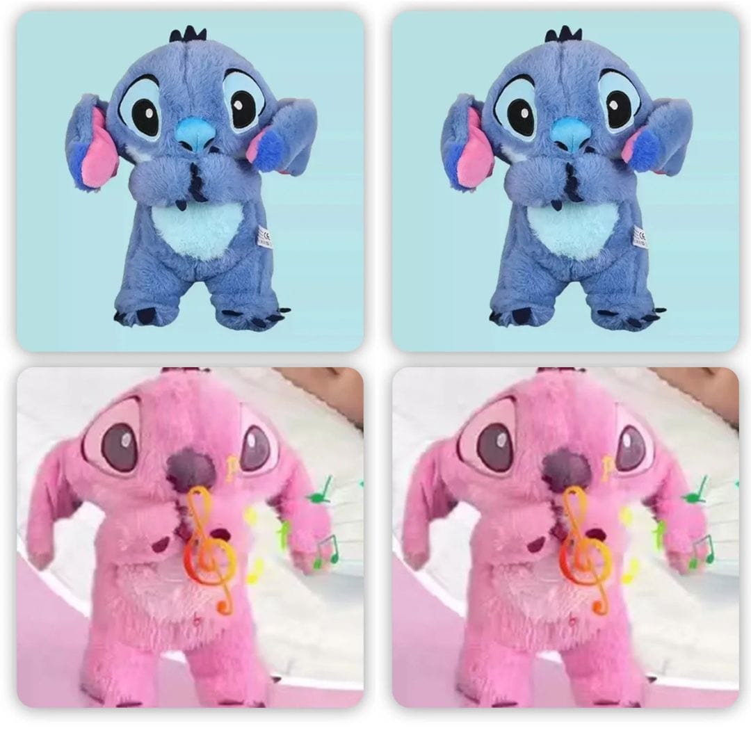 Stitch Plush Sleep Companion – Soothing Light & Sound