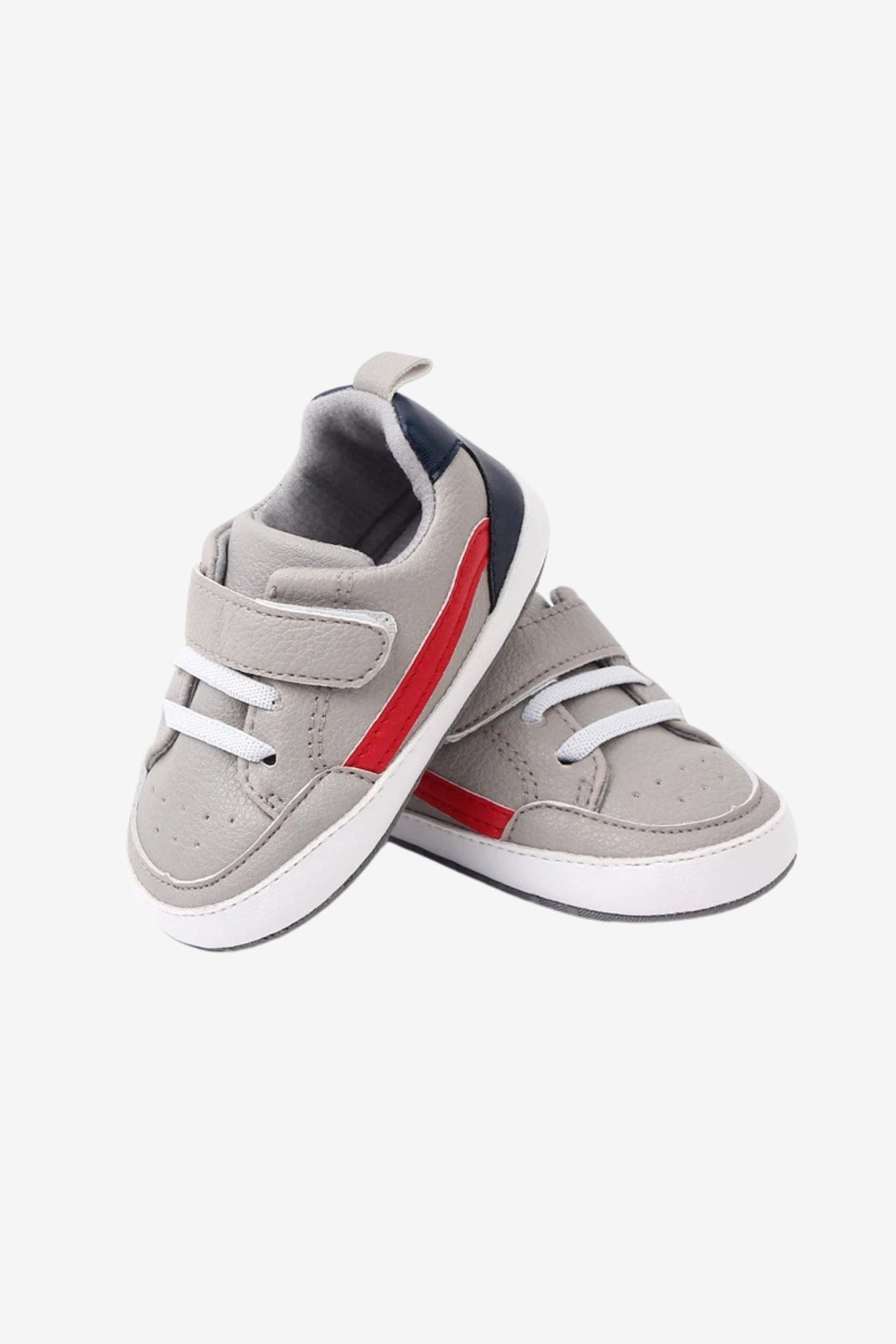Baby Pre-Walker Shoes – Soft Sole Faux Leather Sneakers