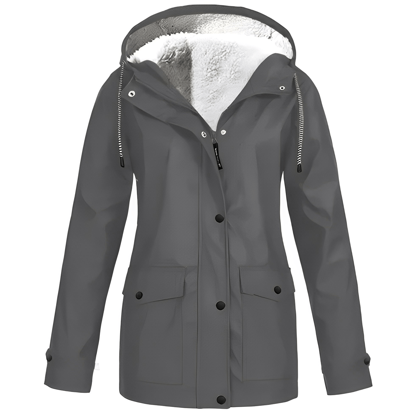 Regine Fleece-Lined Rain Jacket: Stylish Warmth