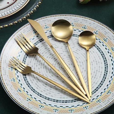 Elegant Minimalist 20-Piece Stainless Steel Cutlery Set