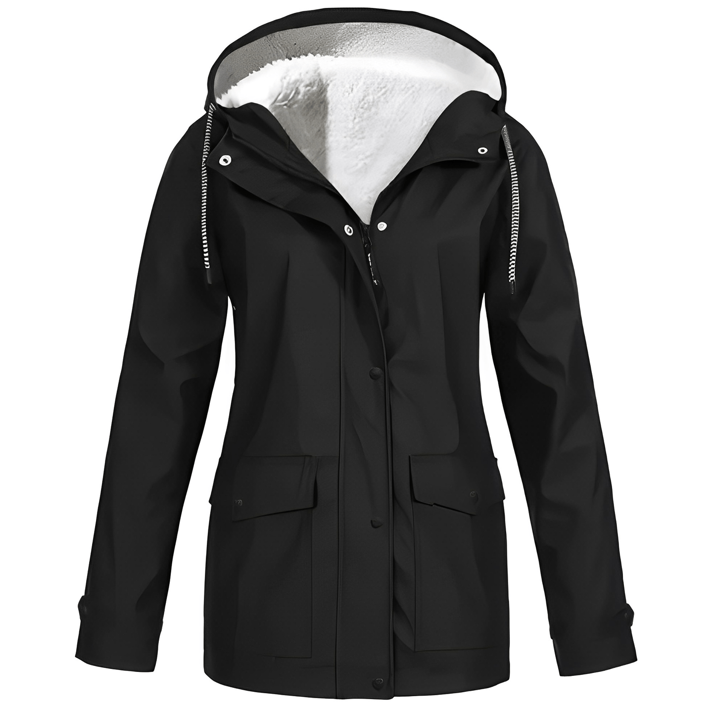 Regine Fleece-Lined Rain Jacket: Stylish Warmth