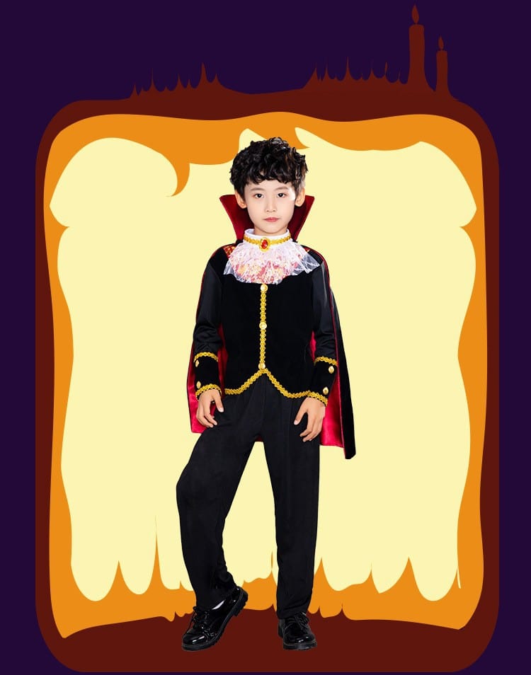 Vampire Costume Kids Boy Prince Alexander