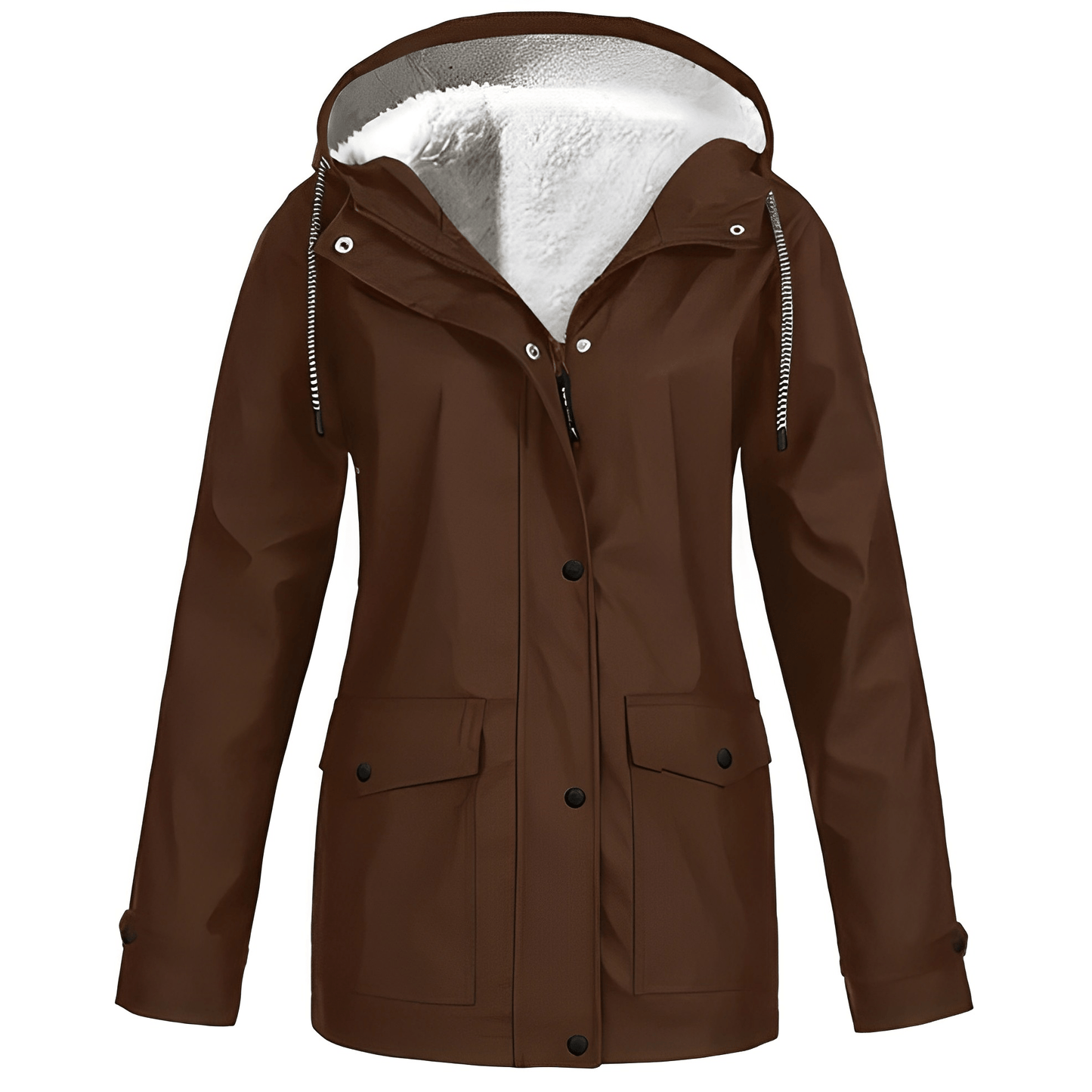 Regine Fleece-Lined Rain Jacket: Stylish Warmth