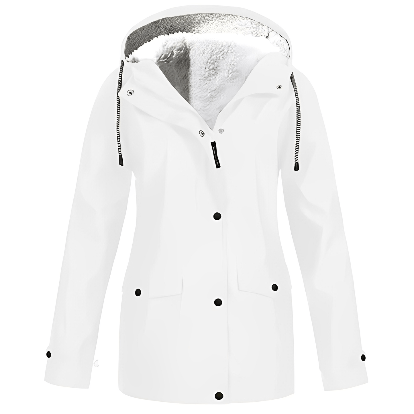 Regine Fleece-Lined Rain Jacket: Stylish Warmth