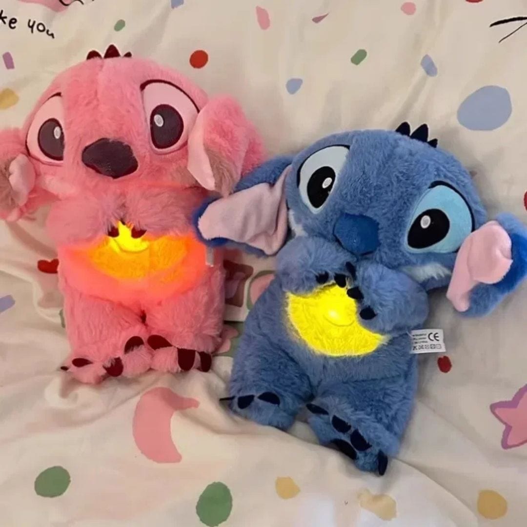 Stitch Plush Sleep Companion – Soothing Light & Sound