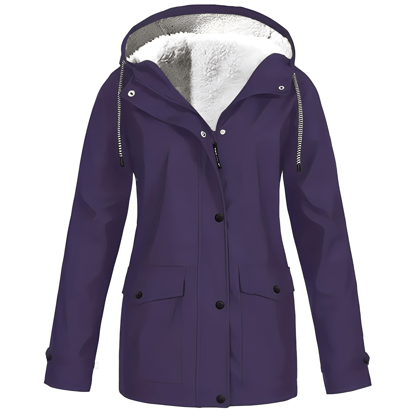 Regine Fleece-Lined Rain Jacket: Stylish Warmth