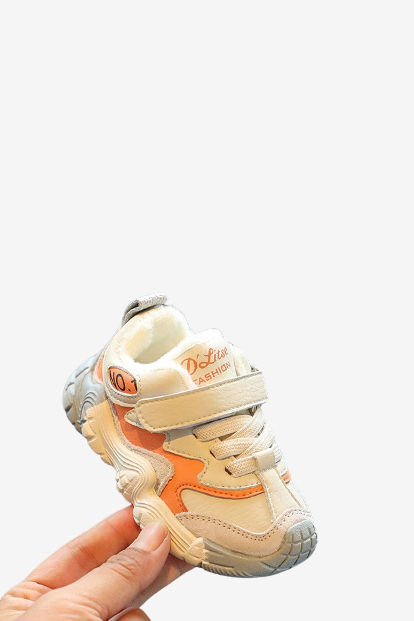 Fleece-Lined Toddler Sneakers – Non-Slip Warm Shoes