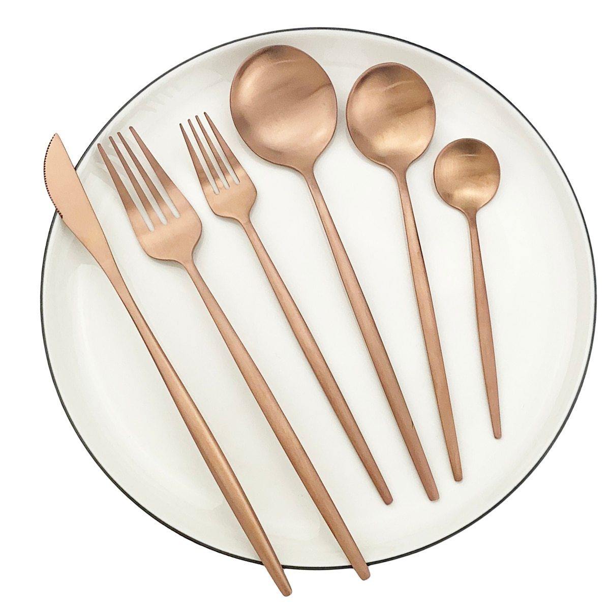 Elegant 36-Piece Minimalist Cutlery Set