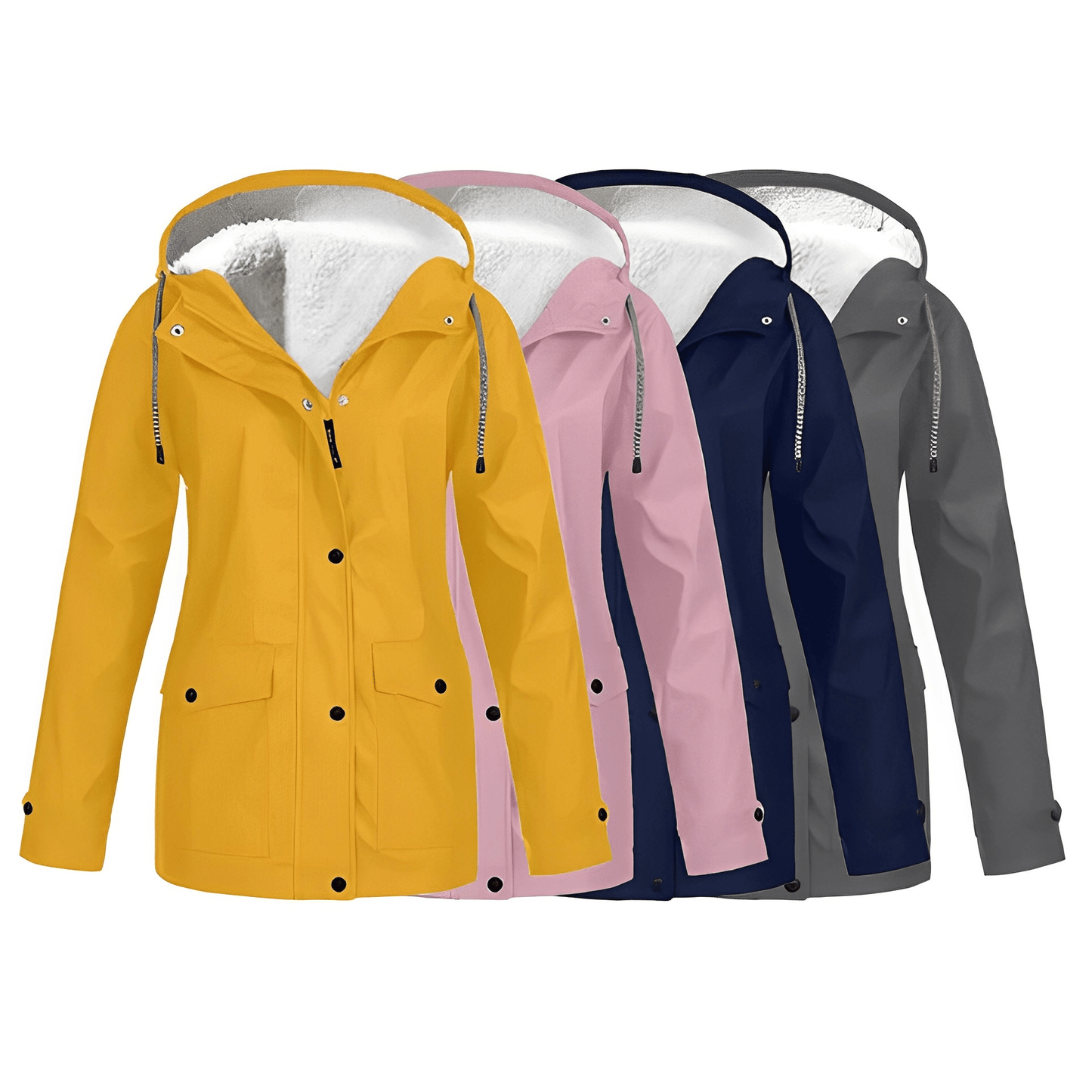 Regine Fleece-Lined Rain Jacket: Stylish Warmth