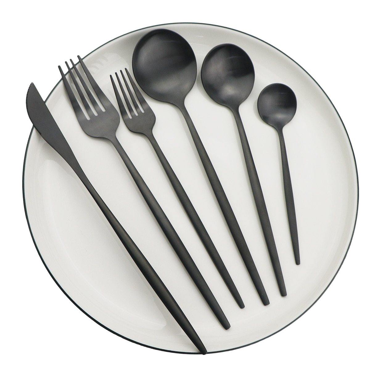 Elegant 36-Piece Minimalist Cutlery Set