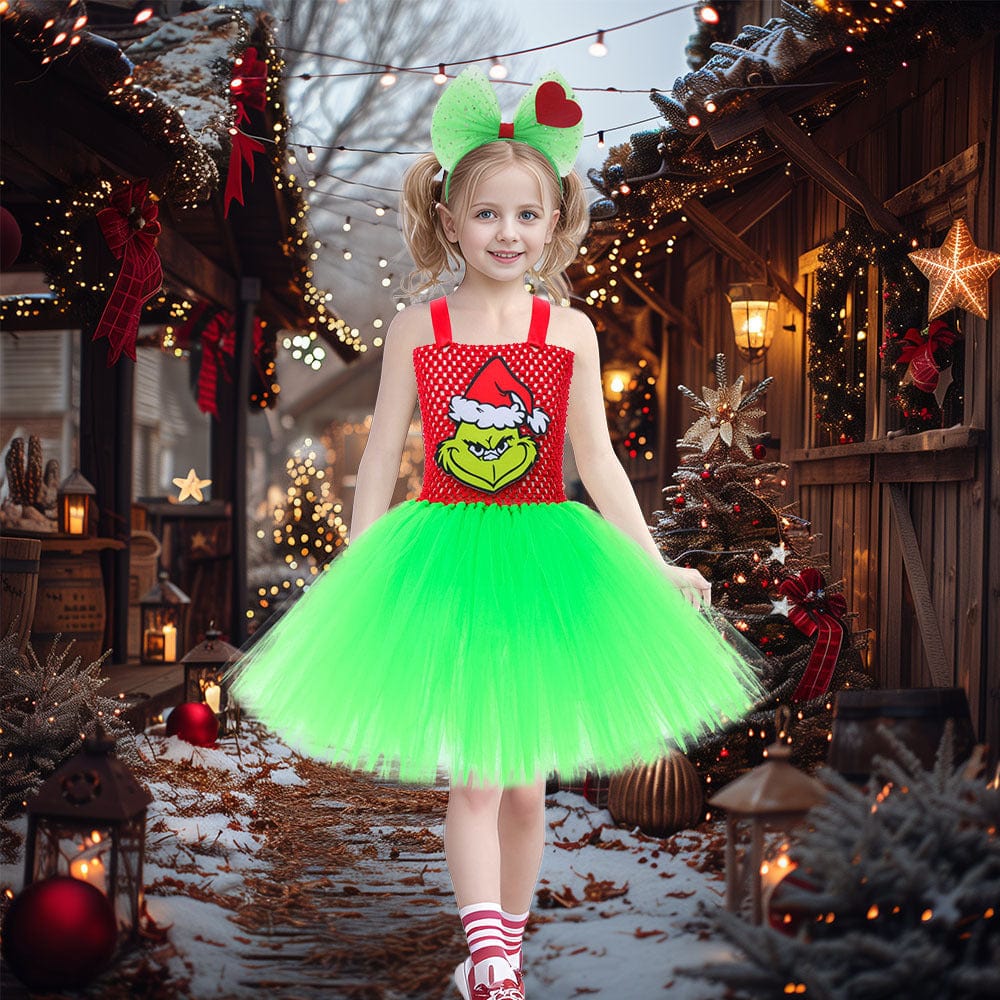 Grinch Glow Princess Costume