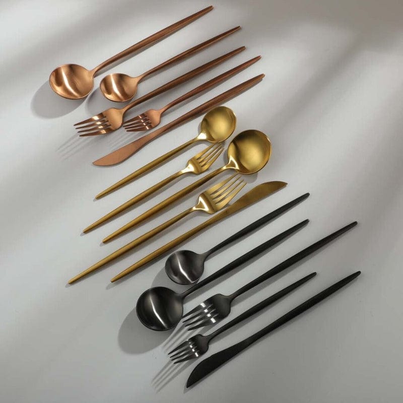 Elegant Minimalist 20-Piece Stainless Steel Cutlery Set